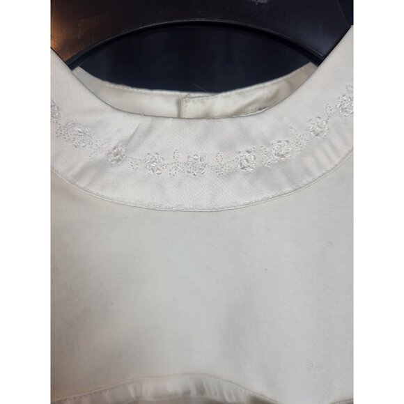 INFANT GIRLS 18M CARTER'S IVORY Holiday Christmas Dress Baptism Dressy Wedding - Picture 3 of 5